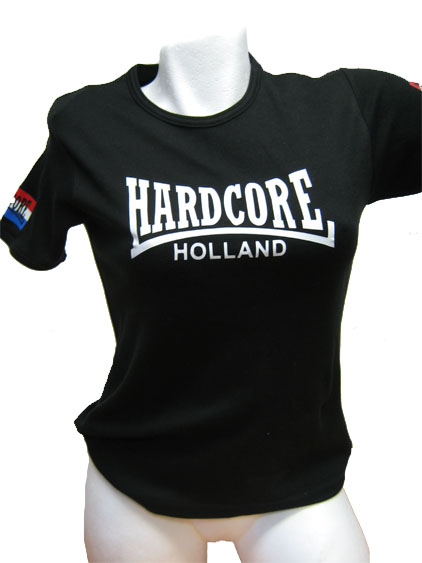 Damesshirt Hardcore Holland NL flags